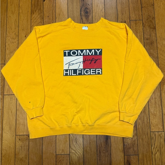 Tommy Hilfiger Other - 90's Tommy Hilfiger Bold Yellow Crewneck Sweater